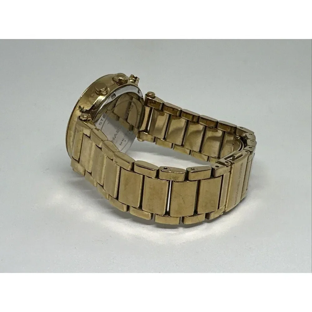 Michael Kors Parker MK5354 Women's Gold Stainless Steel Analog Dial Watch HME432